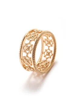 Bague filigranée plaqué or