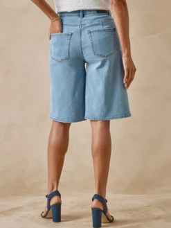 Bermuda en denim stretch