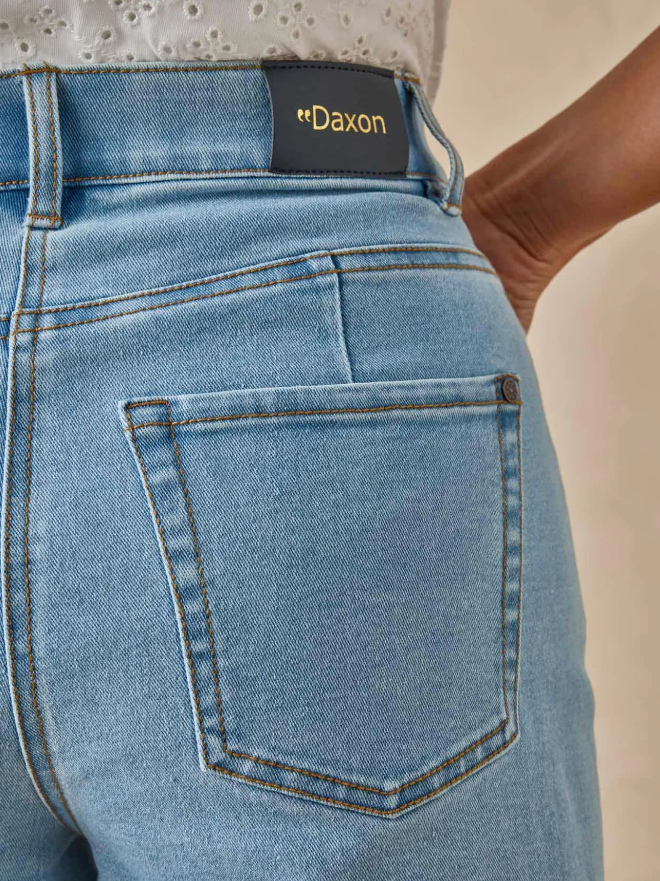 Bermuda en denim stretch