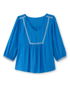 Blouse ample en crêpe