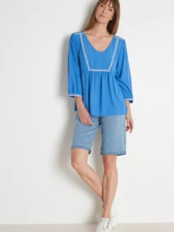 Blouse ample en crêpe