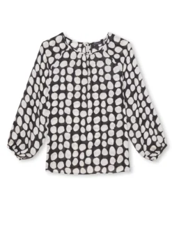 Blouse ample voile satiné