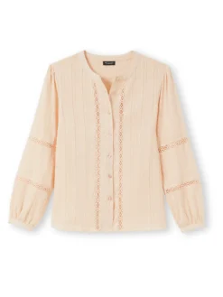 Blouse avec jeu de macramé
