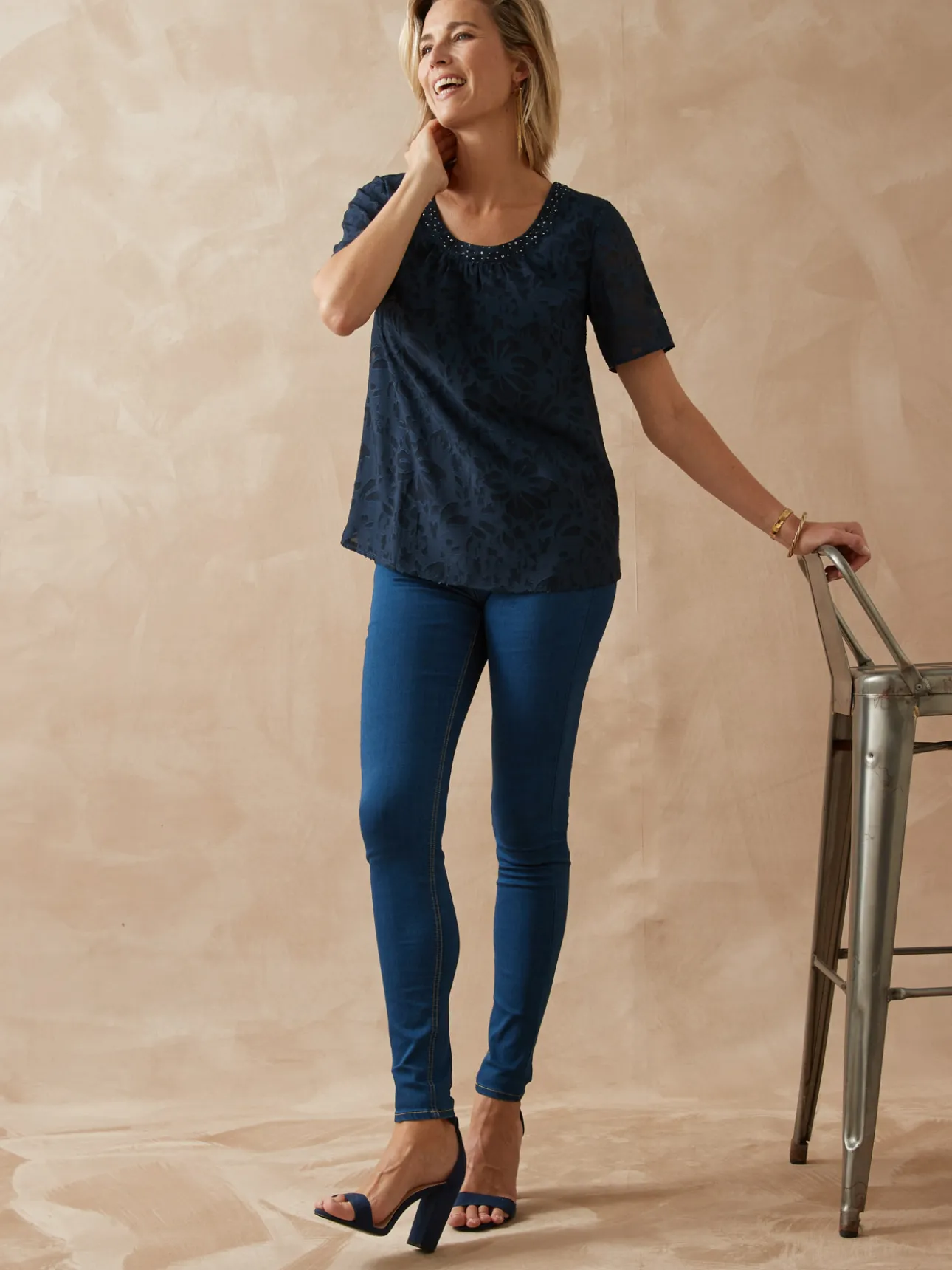 Blouse chic évasée
