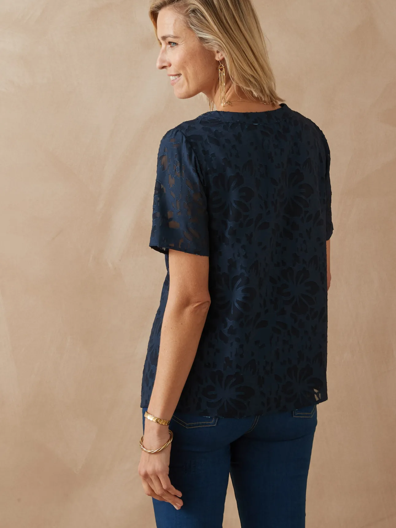 Blouse chic évasée