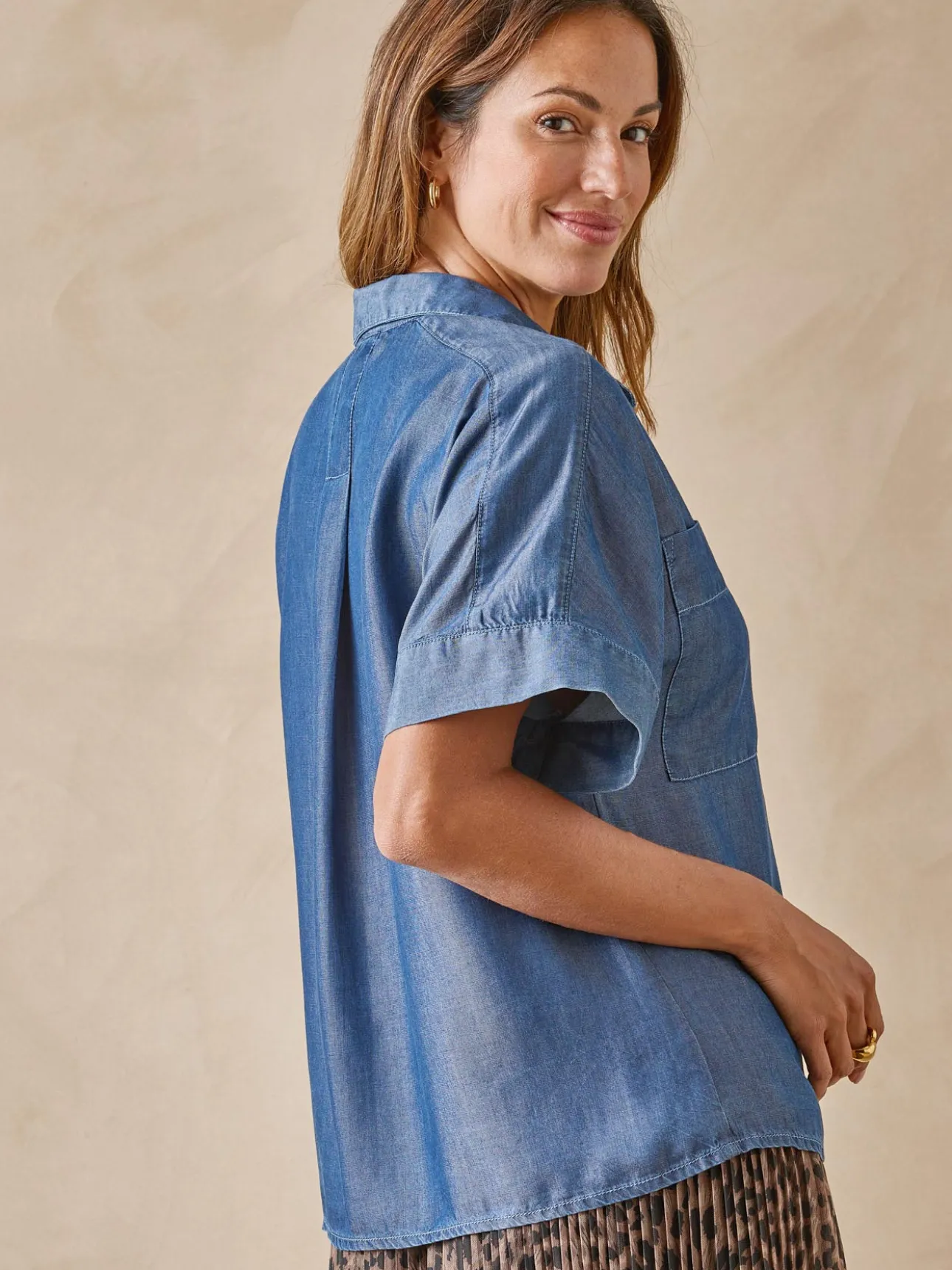 Blouse coupe ample