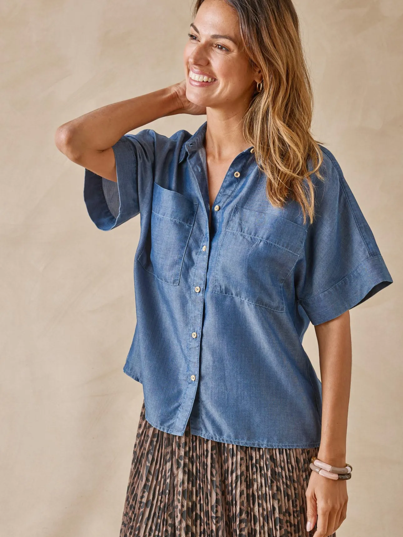 Blouse coupe ample