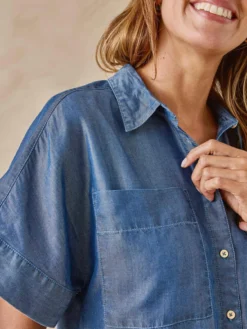 Blouse coupe ample
