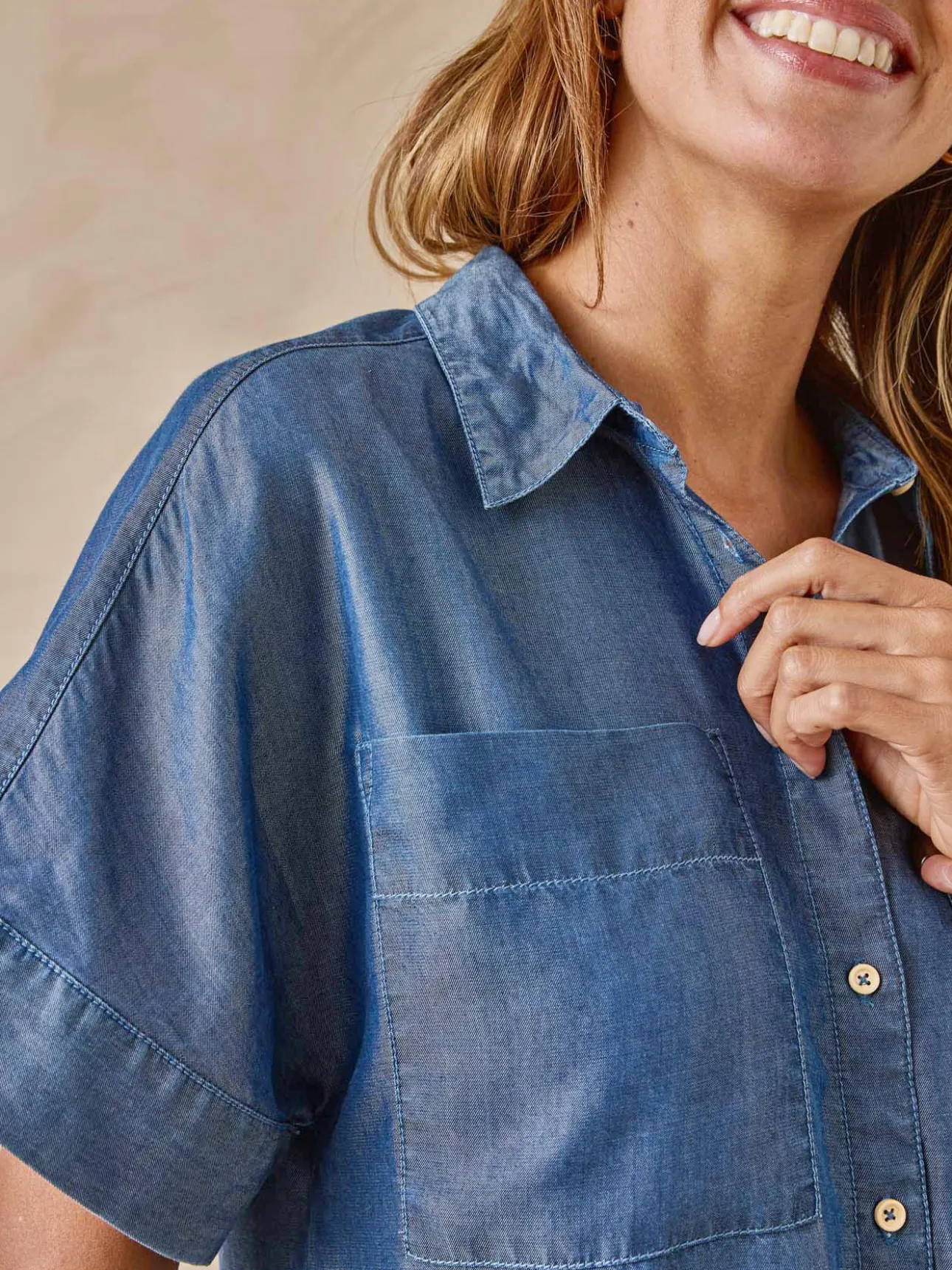 Blouse coupe ample