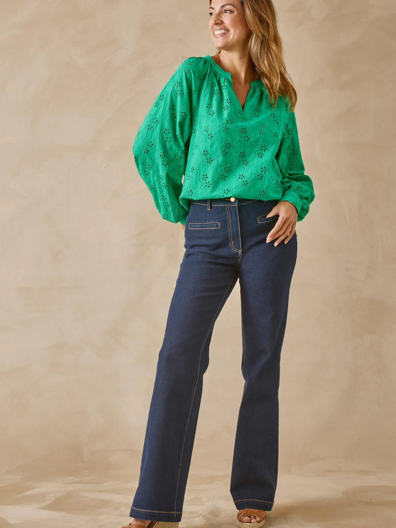 Blouse en broderie anglaise