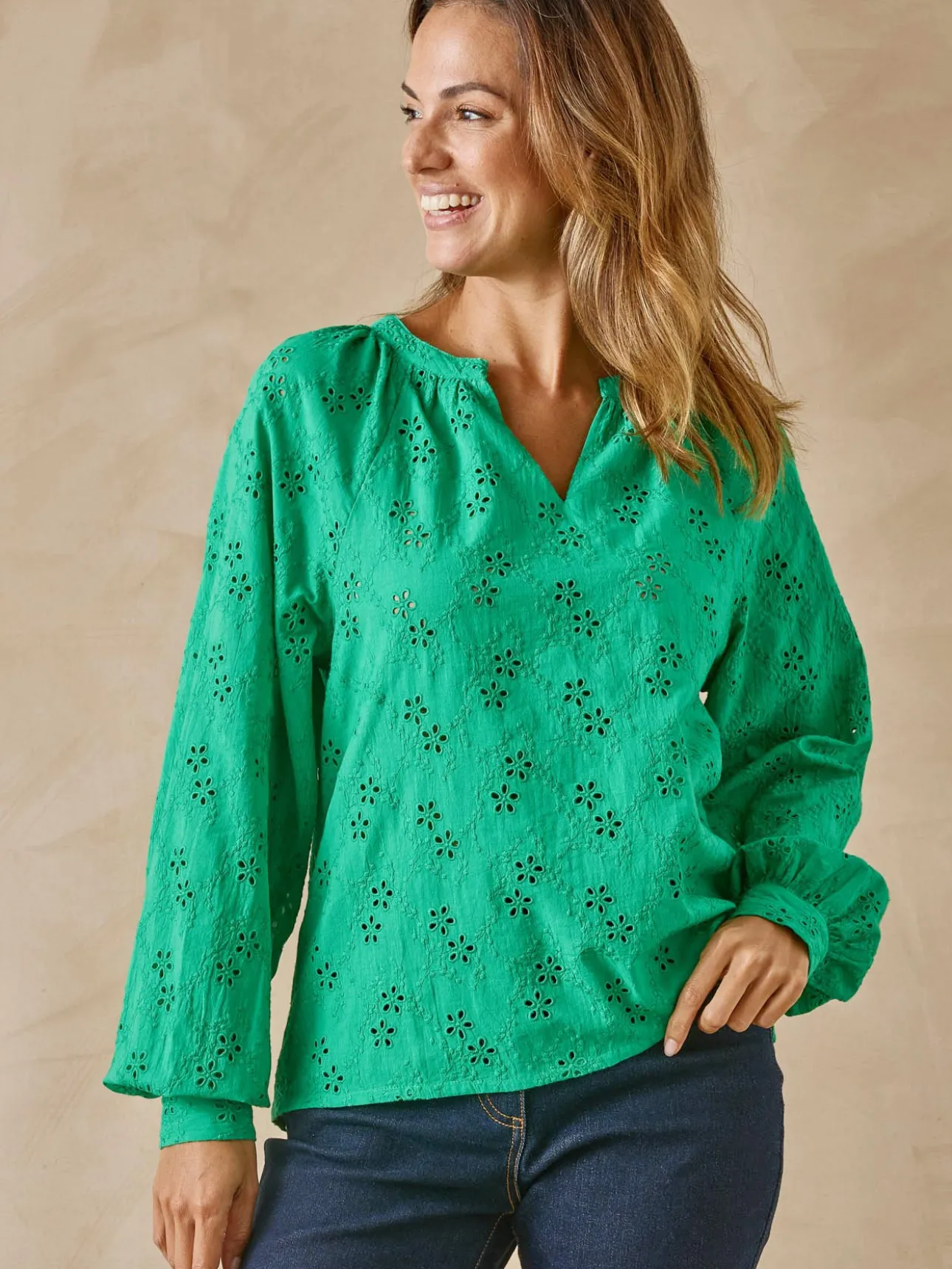Blouse en broderie anglaise