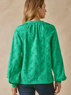 Blouse en broderie anglaise