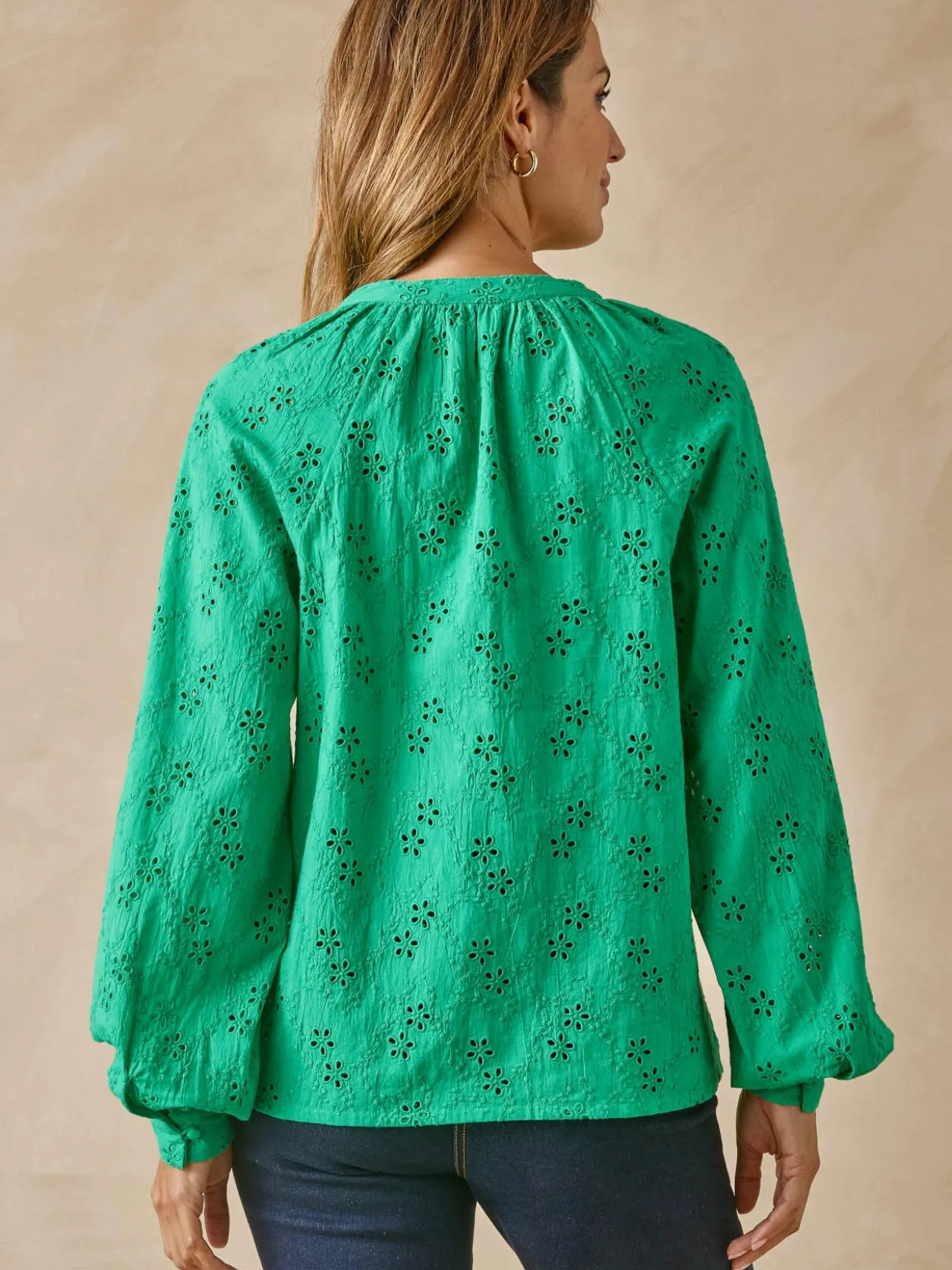 Blouse en broderie anglaise