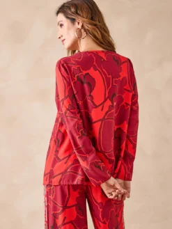 Blouse encolure V