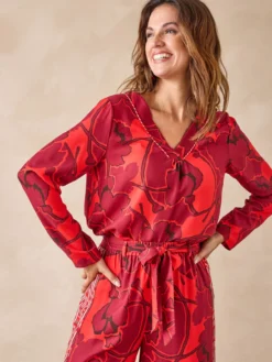 Blouse encolure V
