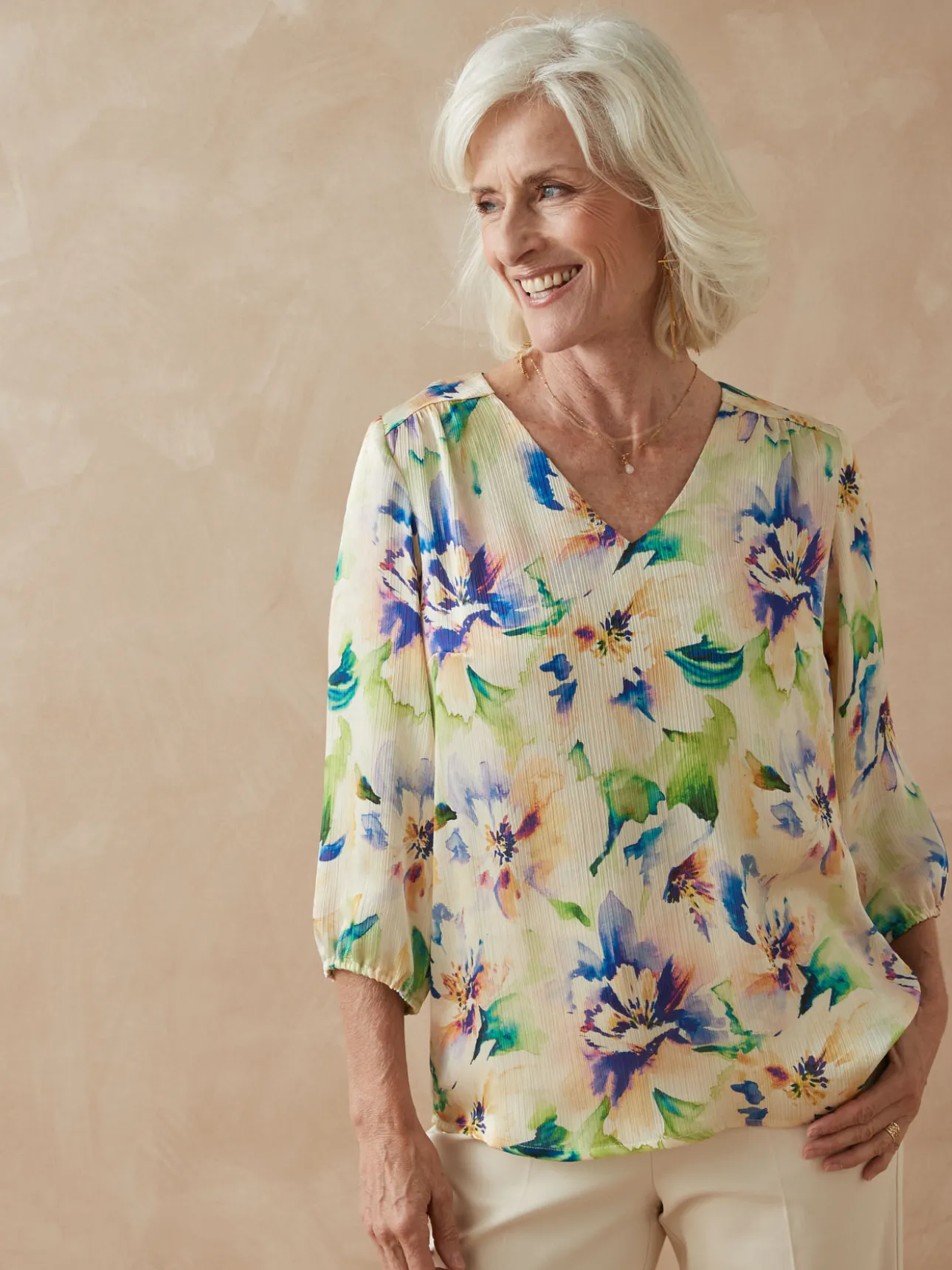 Blouse encolure V