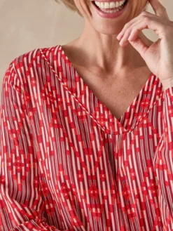 Blouse encolure V