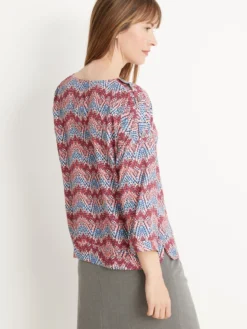 Blouse en crêpe fluide