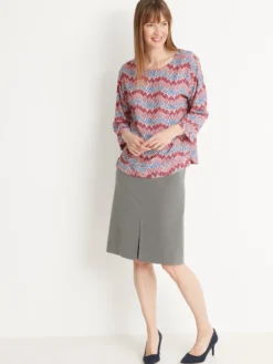 Blouse en crêpe fluide