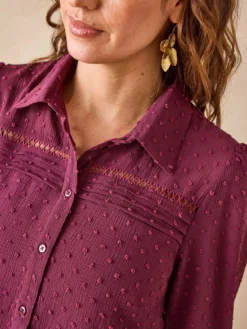Blouse en plumetis