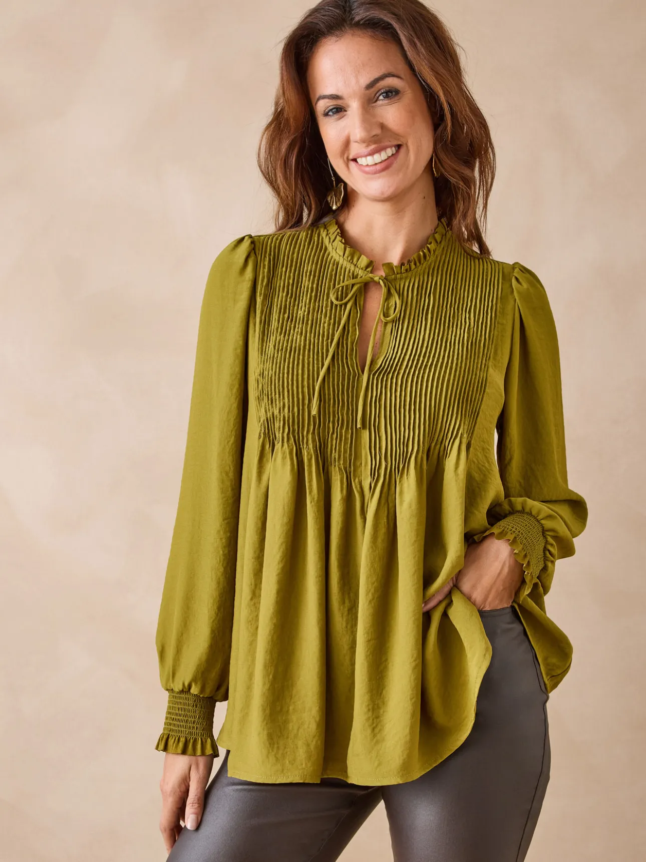 Blouse en satin