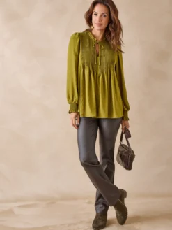 Blouse en satin