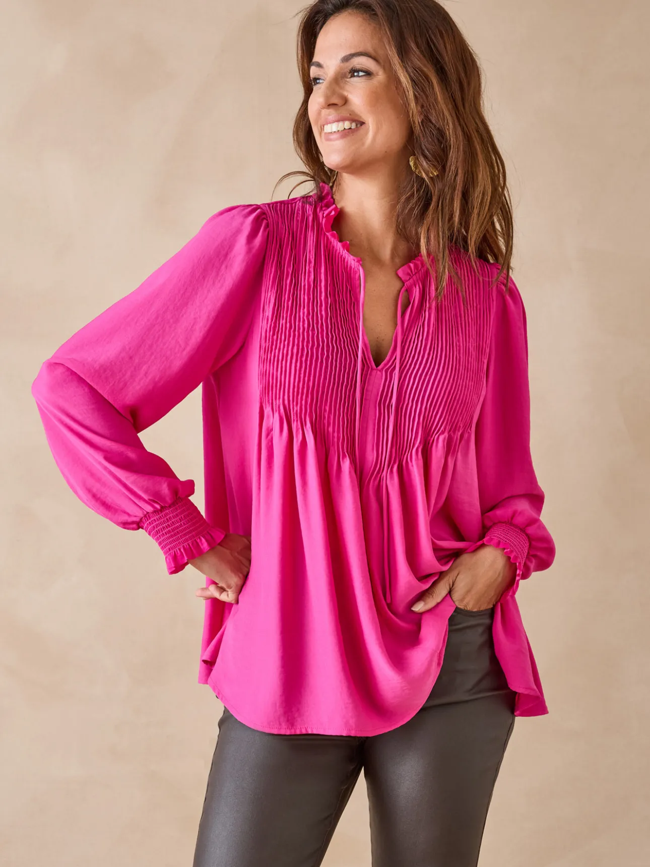 Blouse en satin