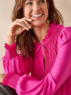 Blouse en satin
