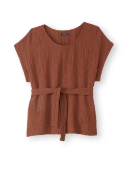 Blouse en seersucker