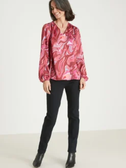 Blouse fluide encolure V