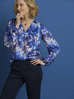 Blouse fluide encolure V