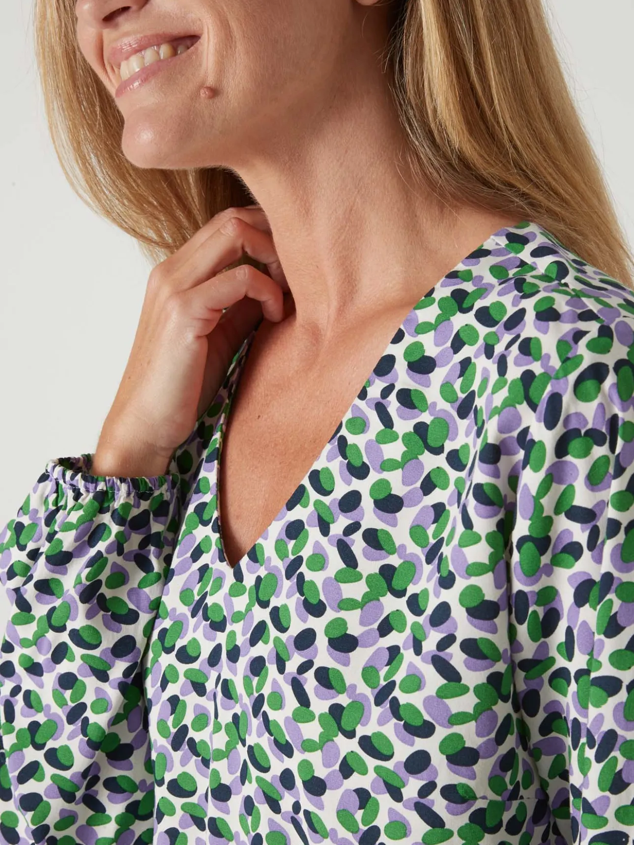 Blouse fluide encolure V