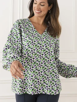 Blouse fluide encolure V