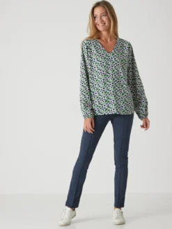 Blouse fluide encolure V