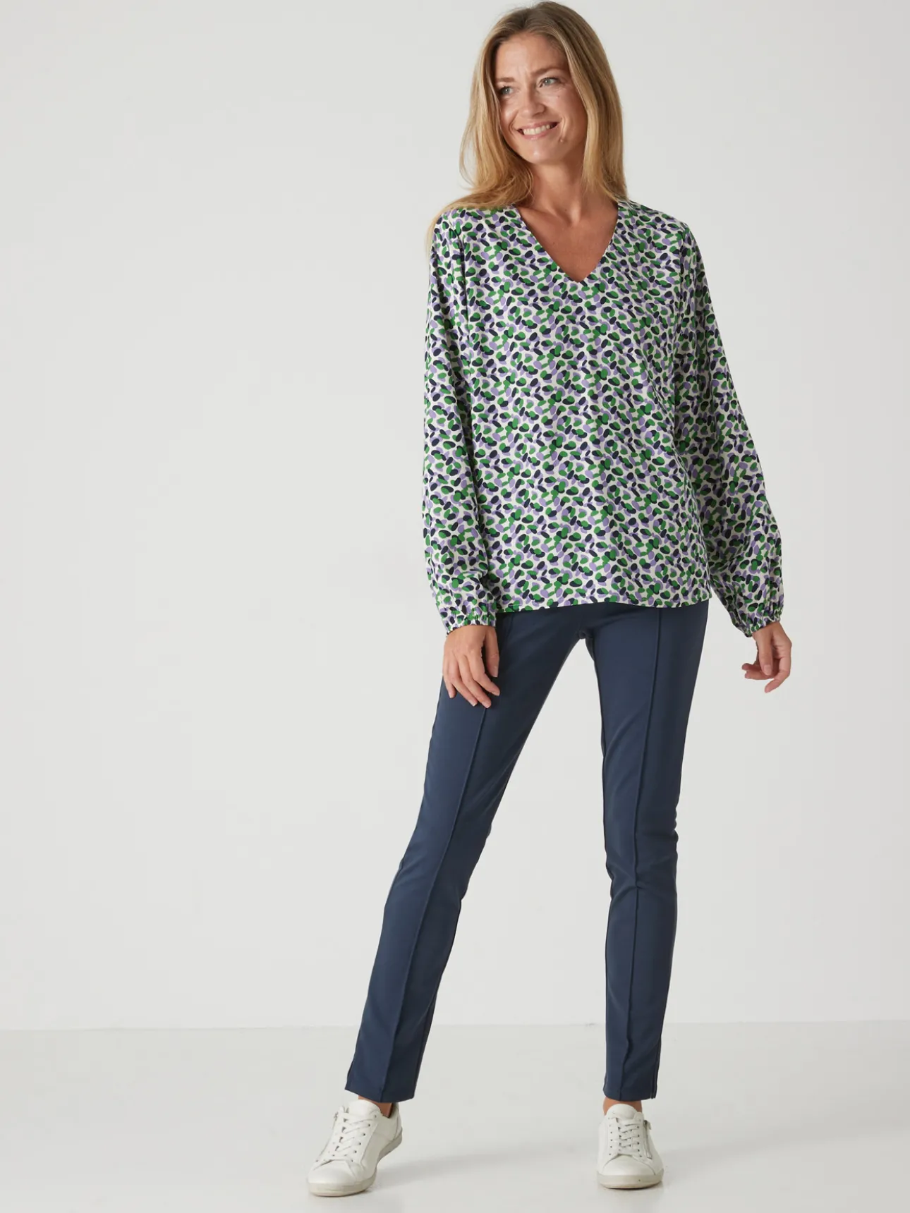 Blouse fluide encolure V