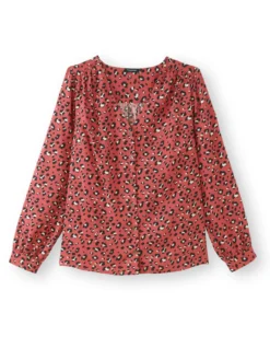 Blouse fluide encolure V