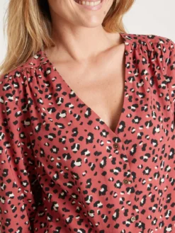 Blouse fluide encolure V