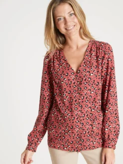 Blouse fluide encolure V