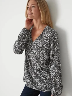 Blouse fluide encolure V