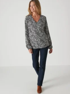 Blouse fluide encolure V