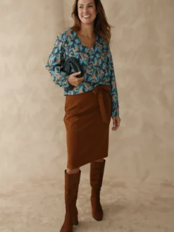 Blouse fluide encolure V