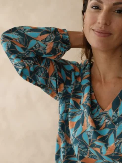 Blouse fluide encolure V