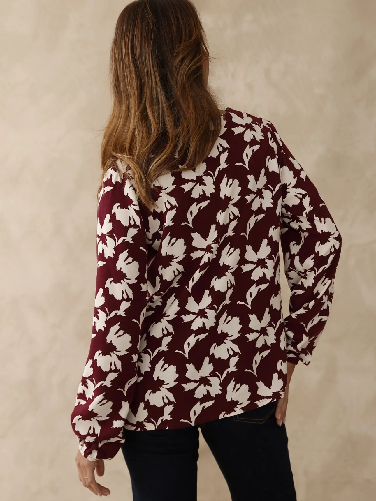 Blouse fluide encolure V