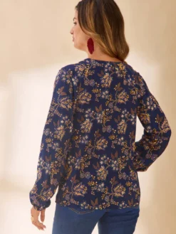 Blouse fluide encolure V