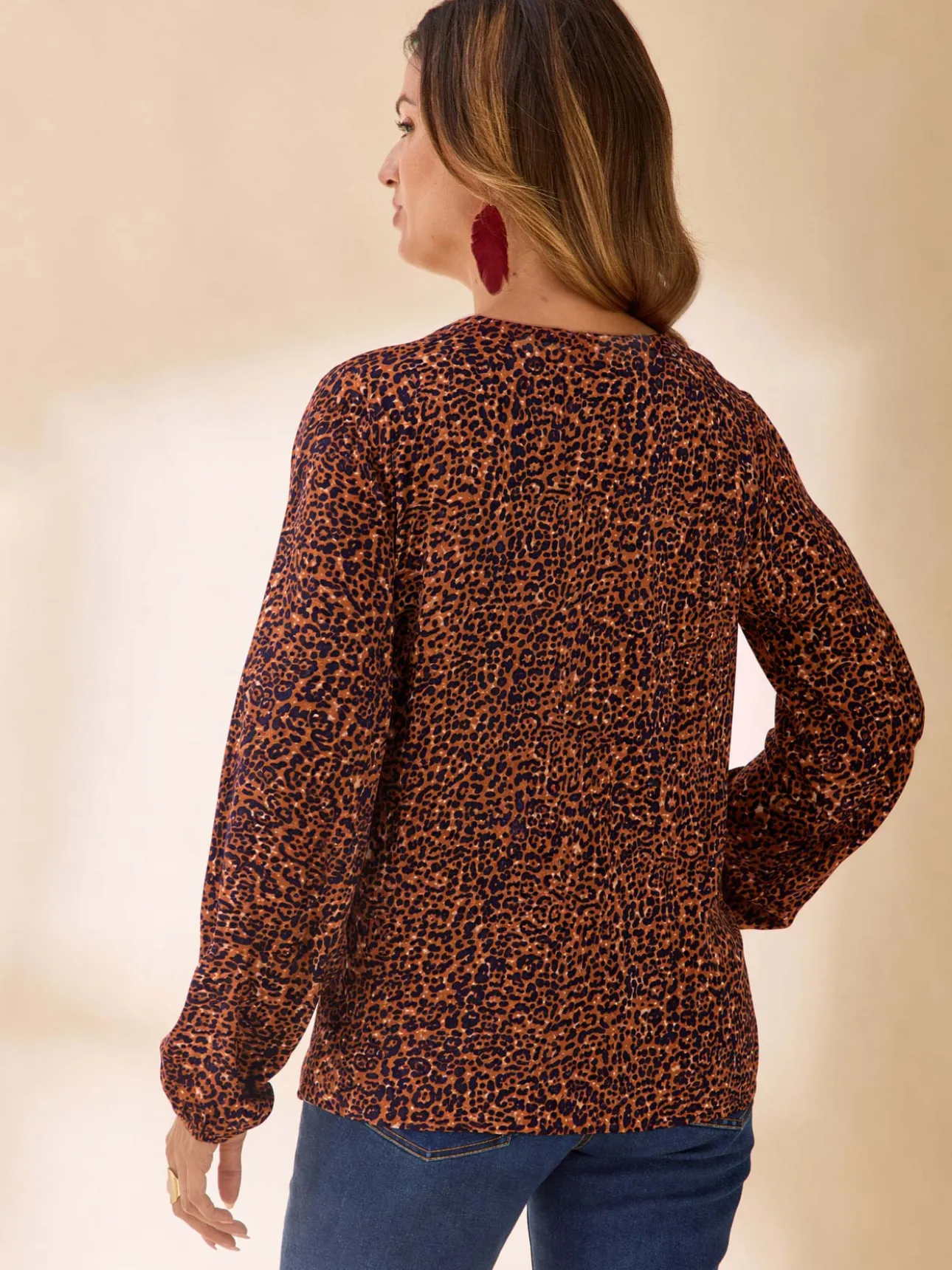 Blouse fluide encolure V
