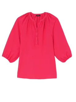 Blouse fluide manches bouffantes