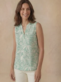 Blouse fluide sans manches