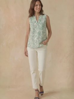 Blouse fluide sans manches