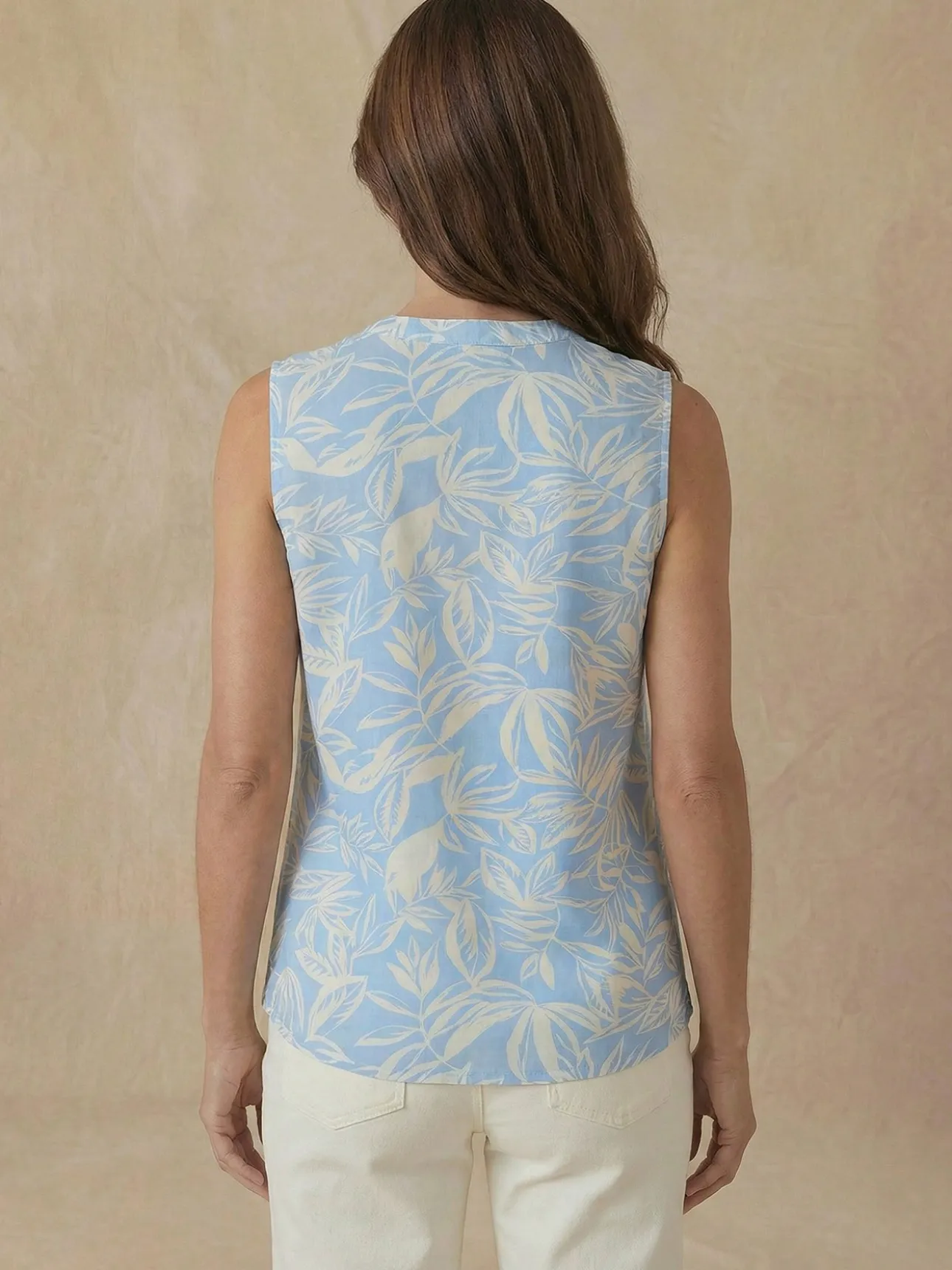 Blouse fluide sans manches