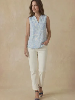 Blouse fluide sans manches
